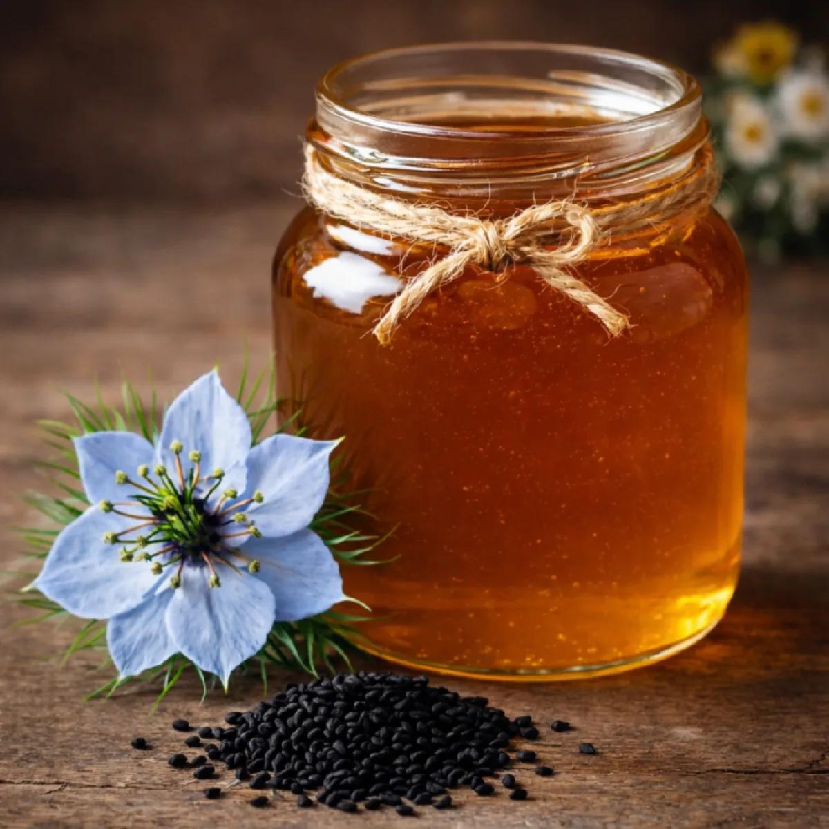 Nigella flower honey